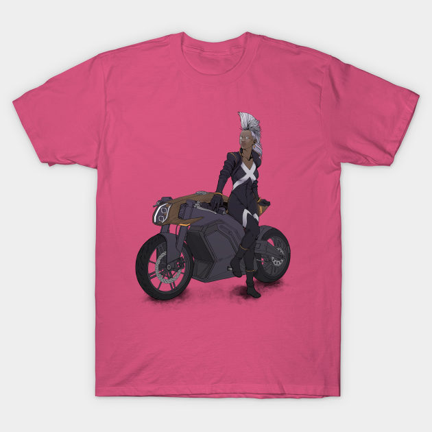 Mohawk Woman On Motorcycle